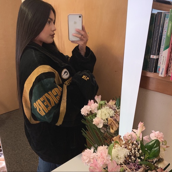 NFL Green Bay Packers Suede Leather Jacket💚 - Picture 2 of 5
